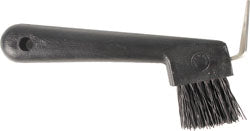 Hoof Pick W/Brush (BLACK, 7 IN)