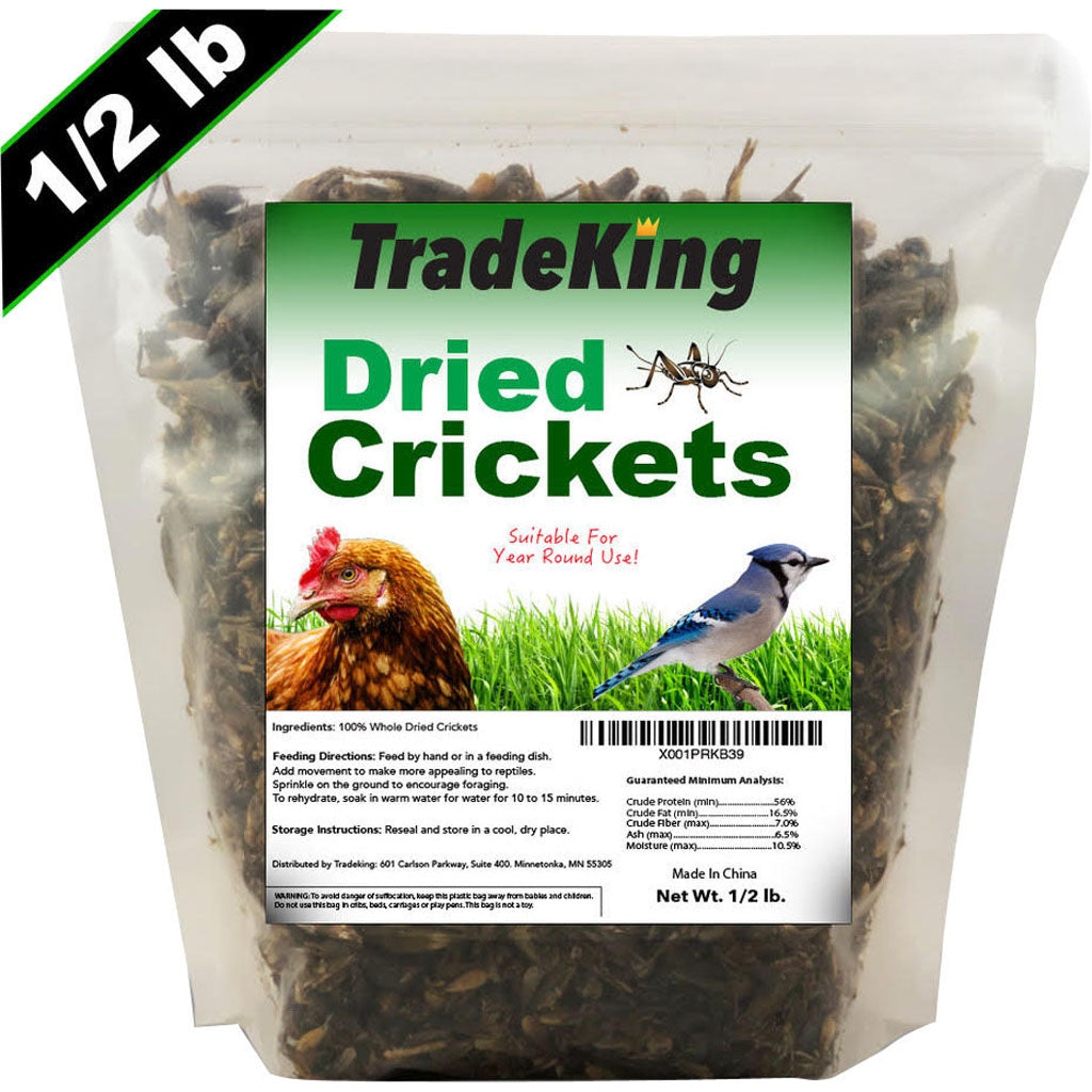 Tradeking Dried Crickets (1/2 LB)