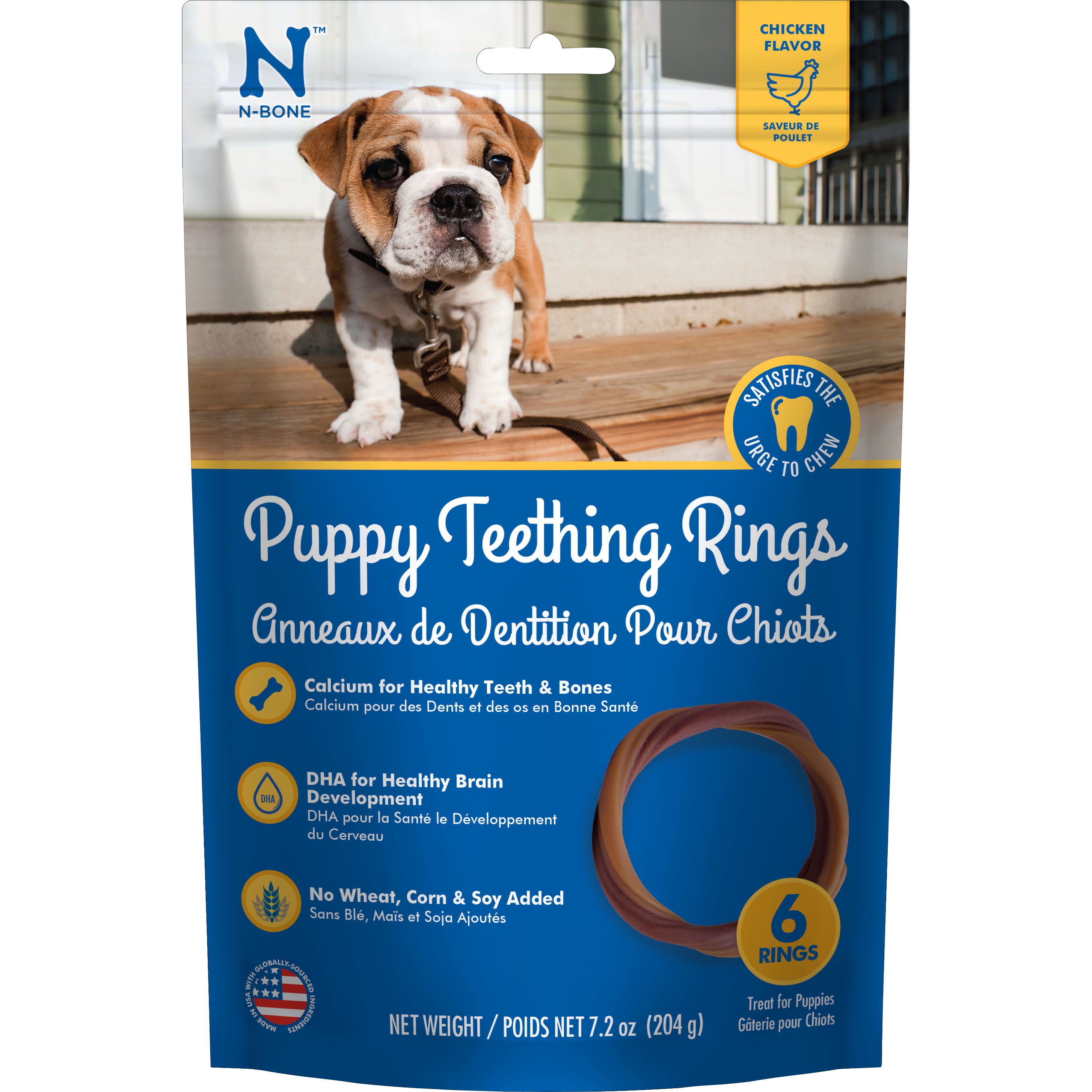 N-Bone Puppy Teething Ring (CHICKEN, 6 CT)