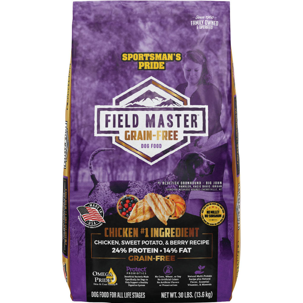 Field Master Grain Free Dog Food (CHICKEN/SWT POT, 30 LB)