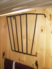 Wall Hay Rack (BLACK, 36X25X12 IN)