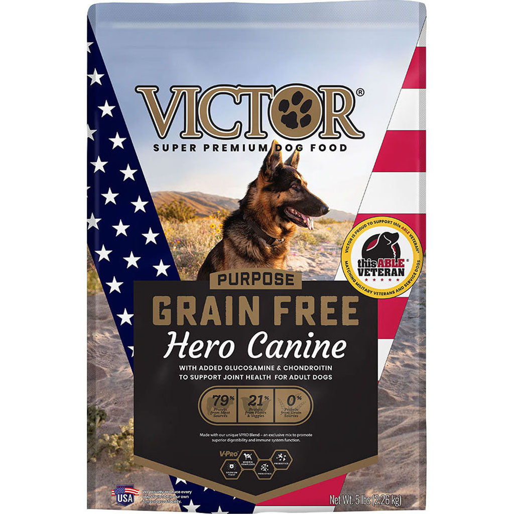 Purpose Grain Free Hero Canine Dog Food (BEEF/CHICKEN/PO, 5 LB)