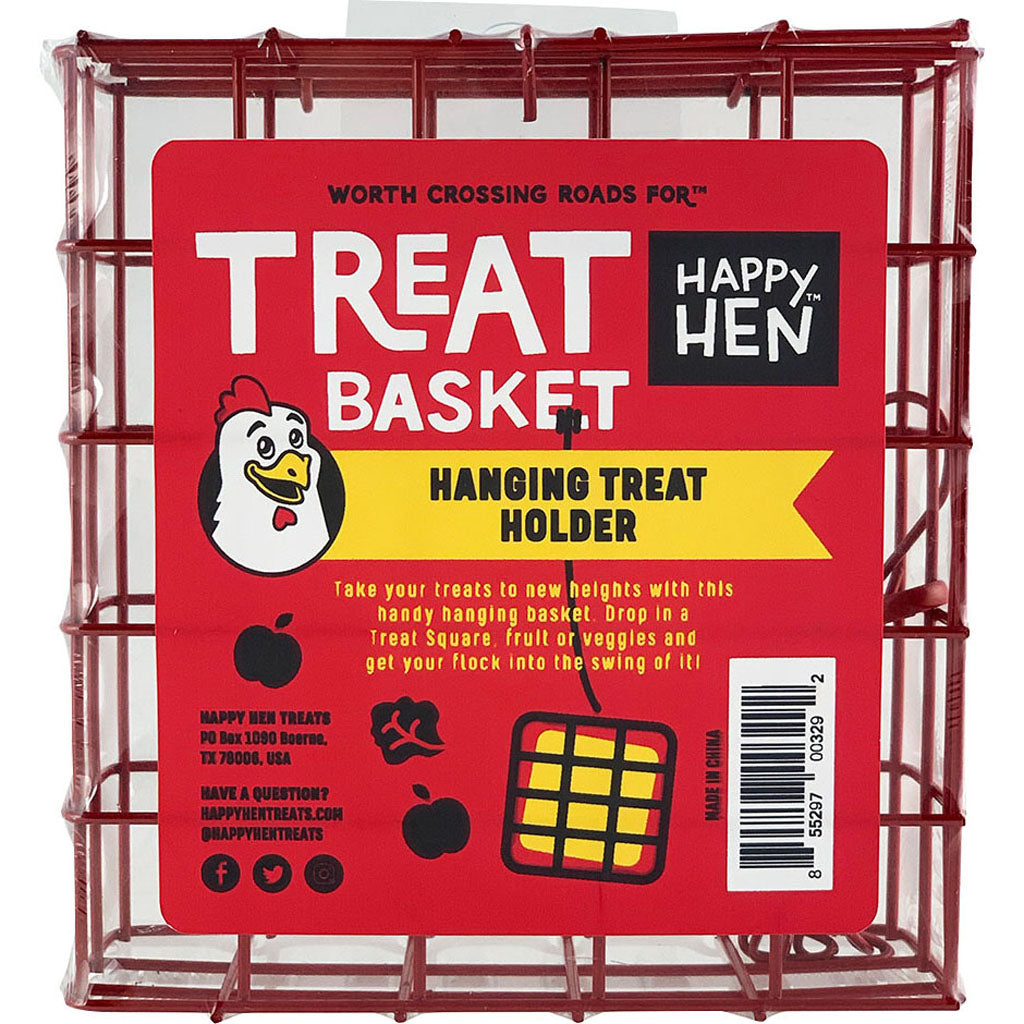 Happy Hen Treat Square Basket (5X1.9X5 IN)