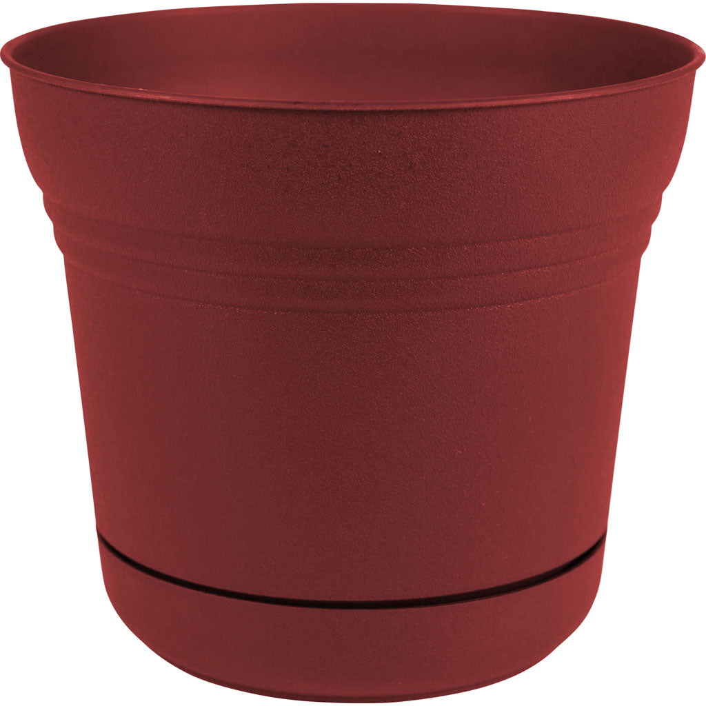 Bloem Saturn Planter (BURNT RED, 7 IN)