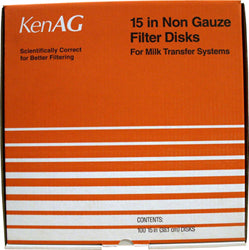 Non Gauze Disk Milk Filter (TAN, 15 IN/100 BOX)