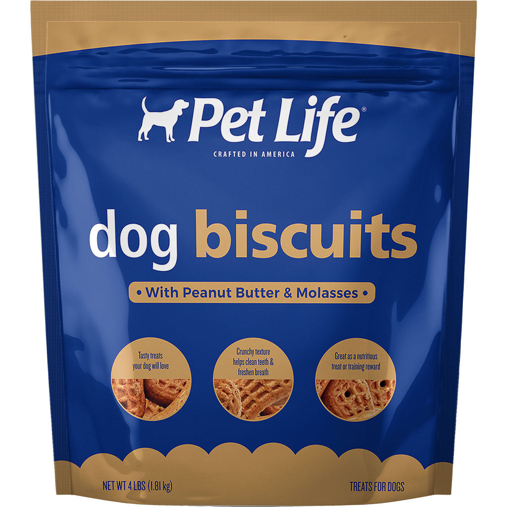 Pet Life Dog Biscuits (PEANUT BUTTER/M, 4 LB)
