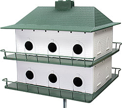 Purple Martin House Plastic (WHITE, 12 ROOM)