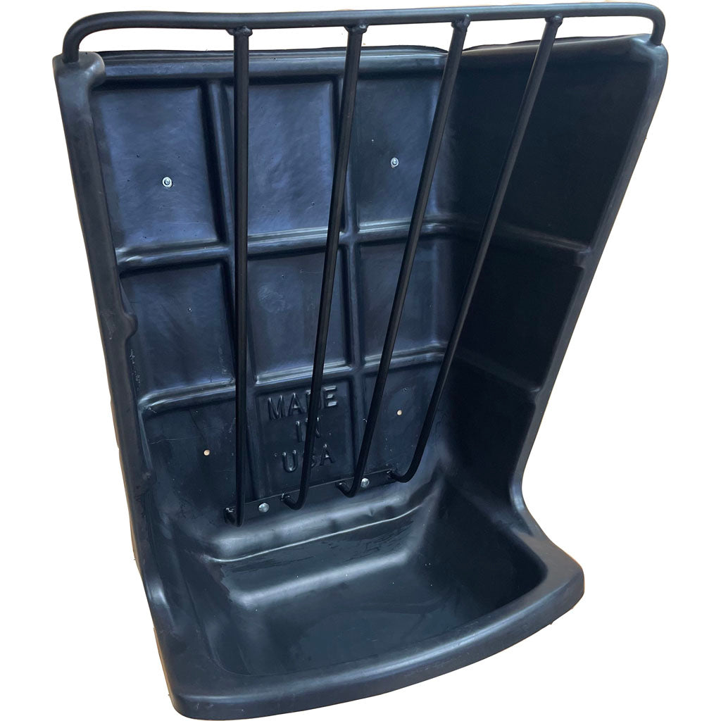 Heavy Duty Poly Hay And Grain Feeder (BLACK)