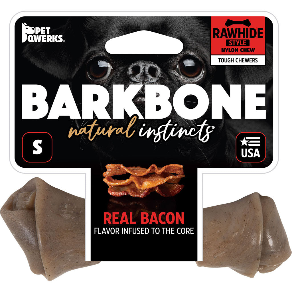 Barkbone Usa Rawhide Style Nylon Dog Chew (BACON, SM)
