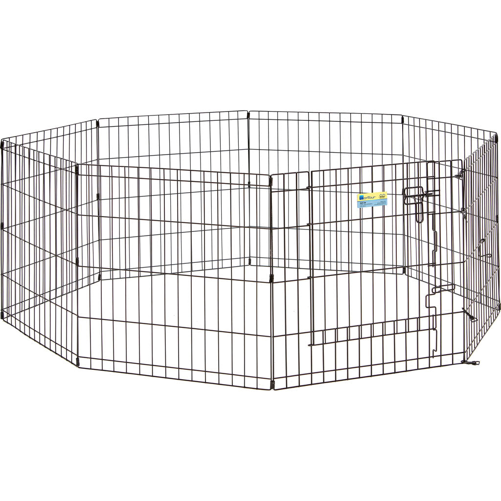 Contour Exercise Pen W/Door (BLACK, 24 IN)