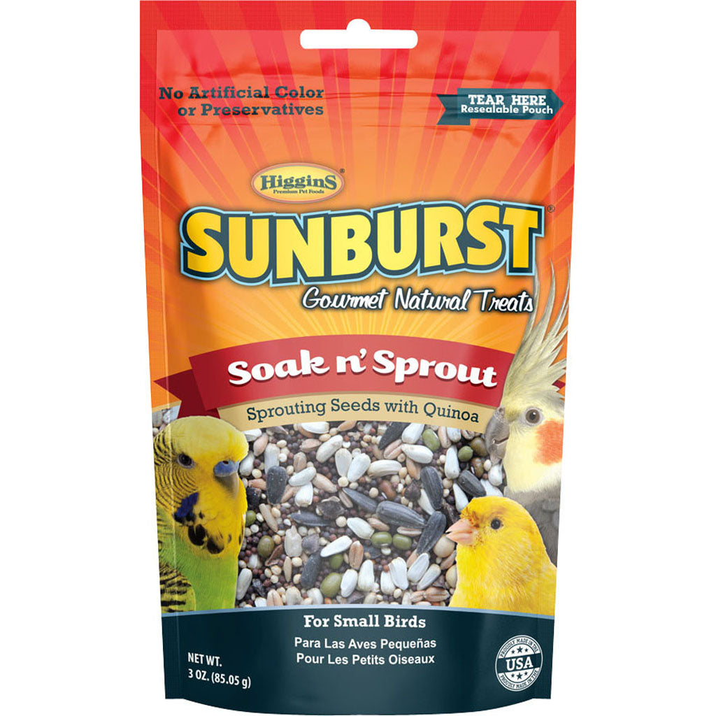 Sunburst Gourmet Natural Avian Treat (SOAK 'N SPROUT, 3 OZ)