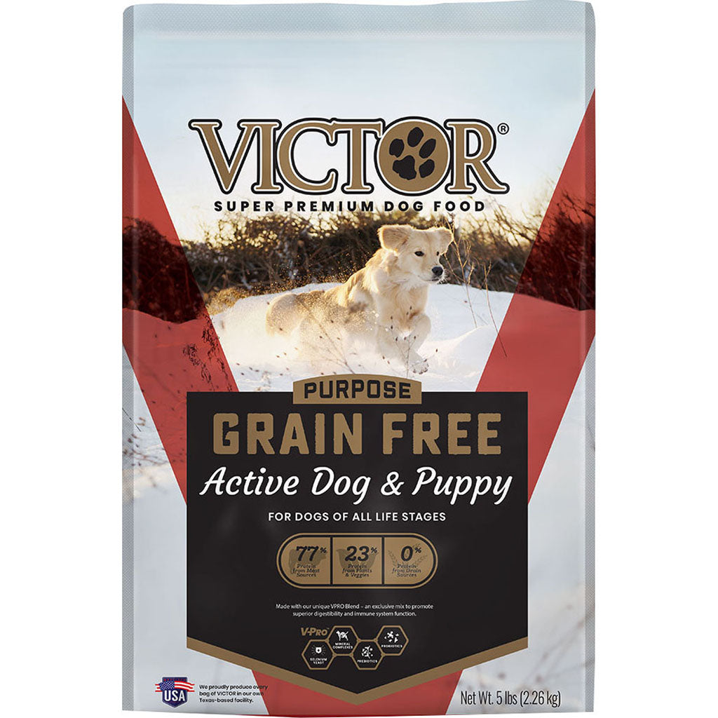 Purpose Grain Free Active Dog&Puppy Food (BEEF/PORK/FISH, 5 LB)