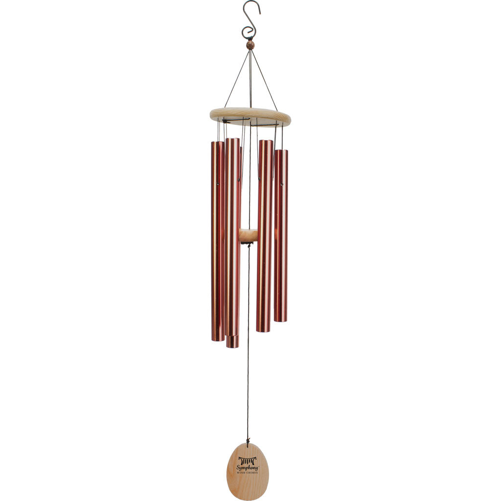 Symphony Wood & Aluminum Wind Chime (COPPER, 34 IN)