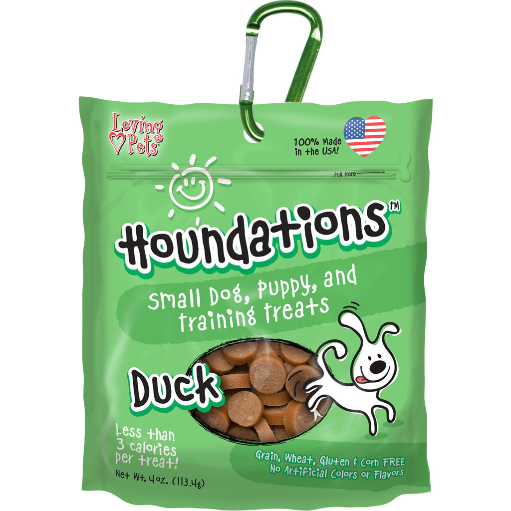 Houndations Usa Training Treats W/Carabiner (DUCK, 4 OZ)