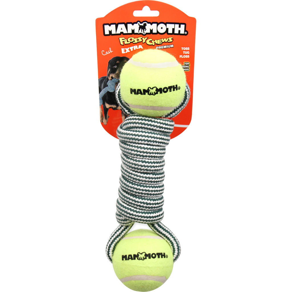 Mammoth Extra Twister Bone W/2 3in Balls (MULTI, 13 IN)