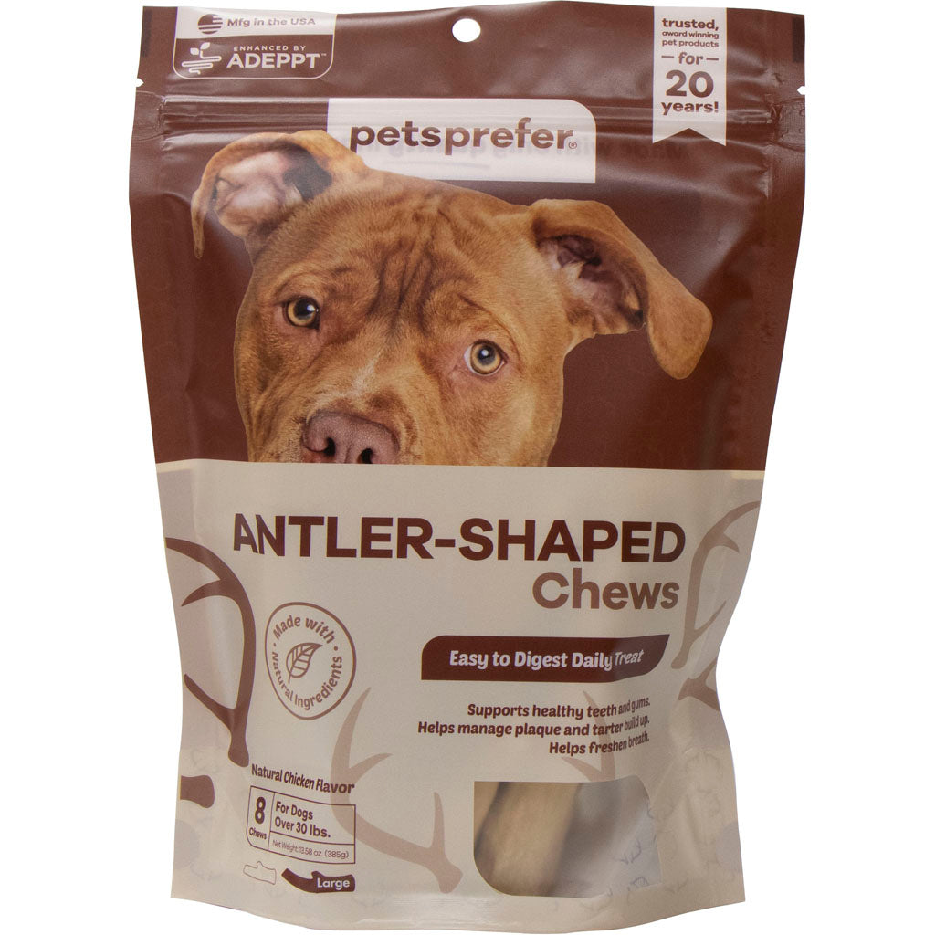 Pets Prefer Antler Treats For Large Dogs (8 PK)