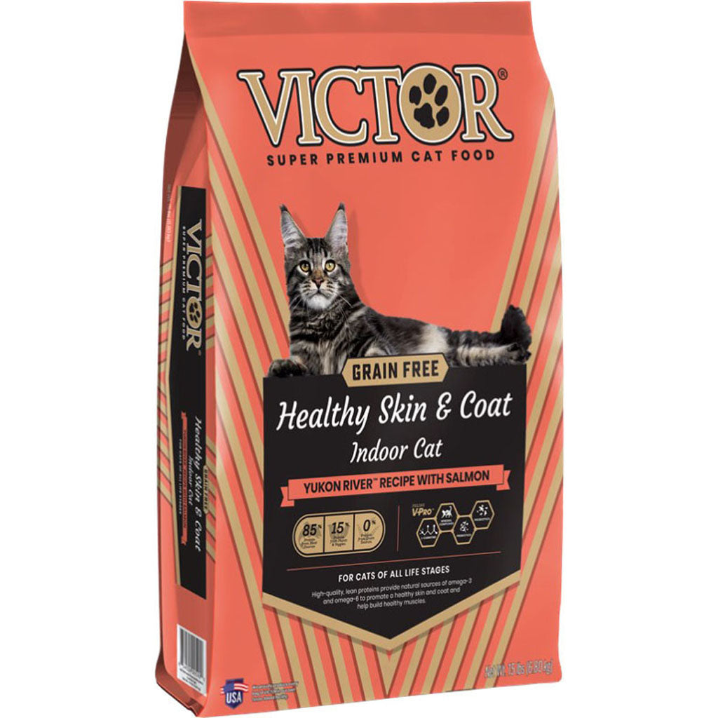 Victor Gf Healthy Skin & Coat - Indoor Cat (YUKON RIVER W/, 15 LB)