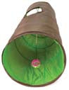 Nylon Fun Tunnel (BROWN/GREEN, 11X11X53.5 IN)