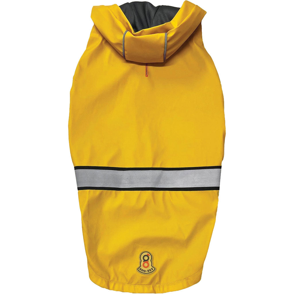 Goo-Eez Reflective Hooded Raincoat (YELLOW/GRAY, XS)