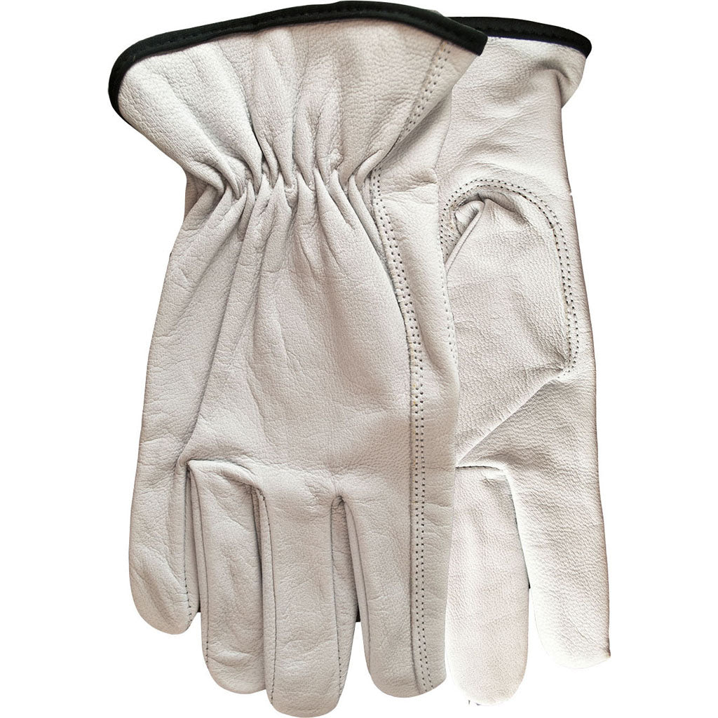 Watson Gloves Mens Scapegoat Fullgrain Goatskin (WHITE, SM)