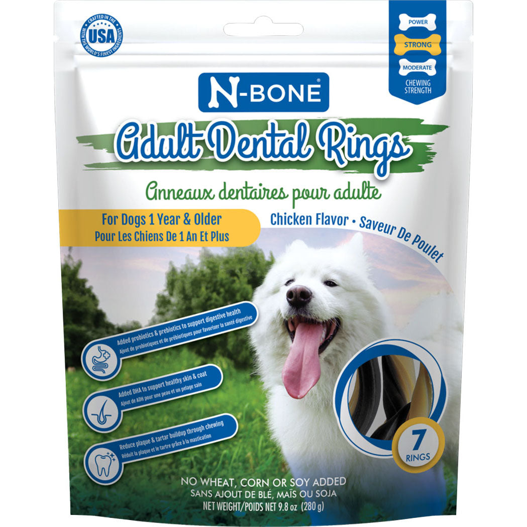 N-Bone Adult Dental Ring (CHICKEN, 7 CT)