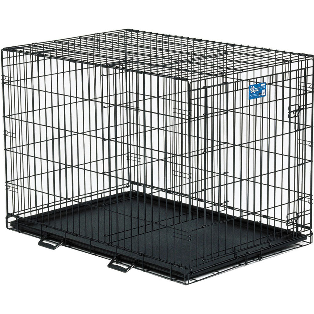 Life Stages Crate W/Divider Panel (BLACK, 42X28X31 IN)