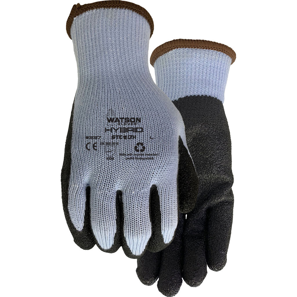 Watson Gloves Mens Stealth Hybrid Wastenot Fabric (BLUE, XL)