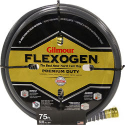 Flexogen Premium Duty Garden Hose (GRAY, 75 FT X 5/8 IN)