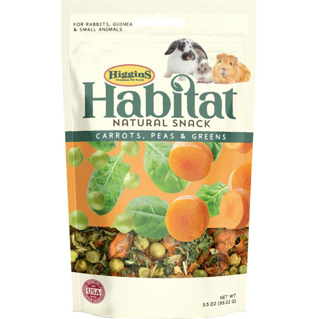 Higgins Habitat Small Animal Treats (CARROT/PEA, 3.5 OZ)