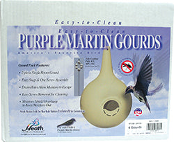 Purple Martin Gourd (WHITE, LG-4 PK)