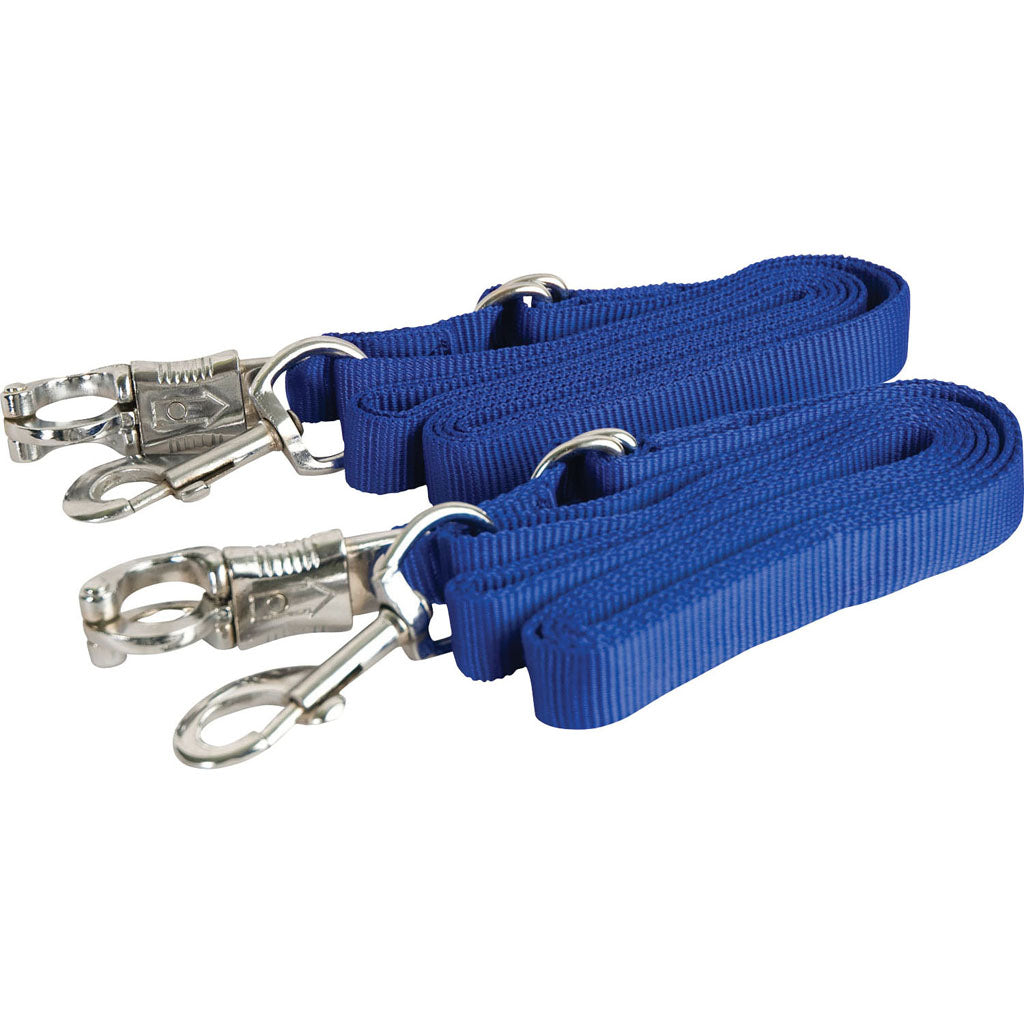 Gatsby Adjustable Nylon Cross Ties W/Panic Snap (ROYAL BLUE, 5-9 FT)