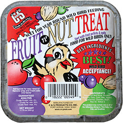 C&S Treat Suet (FRUIT N' NUT, 11 OZ)