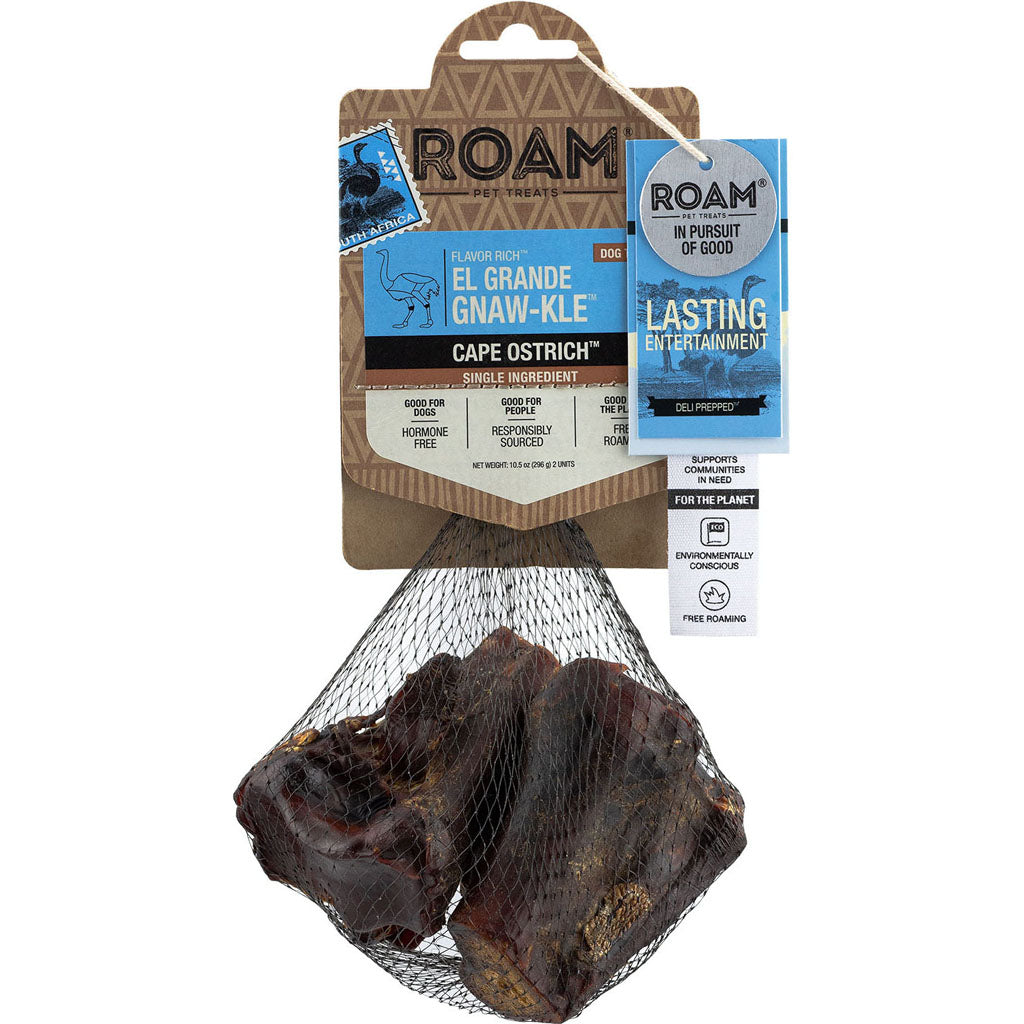 Roam Flavor Rich El Grande Gnaw-Kle (OSTRICH, 2 PK)