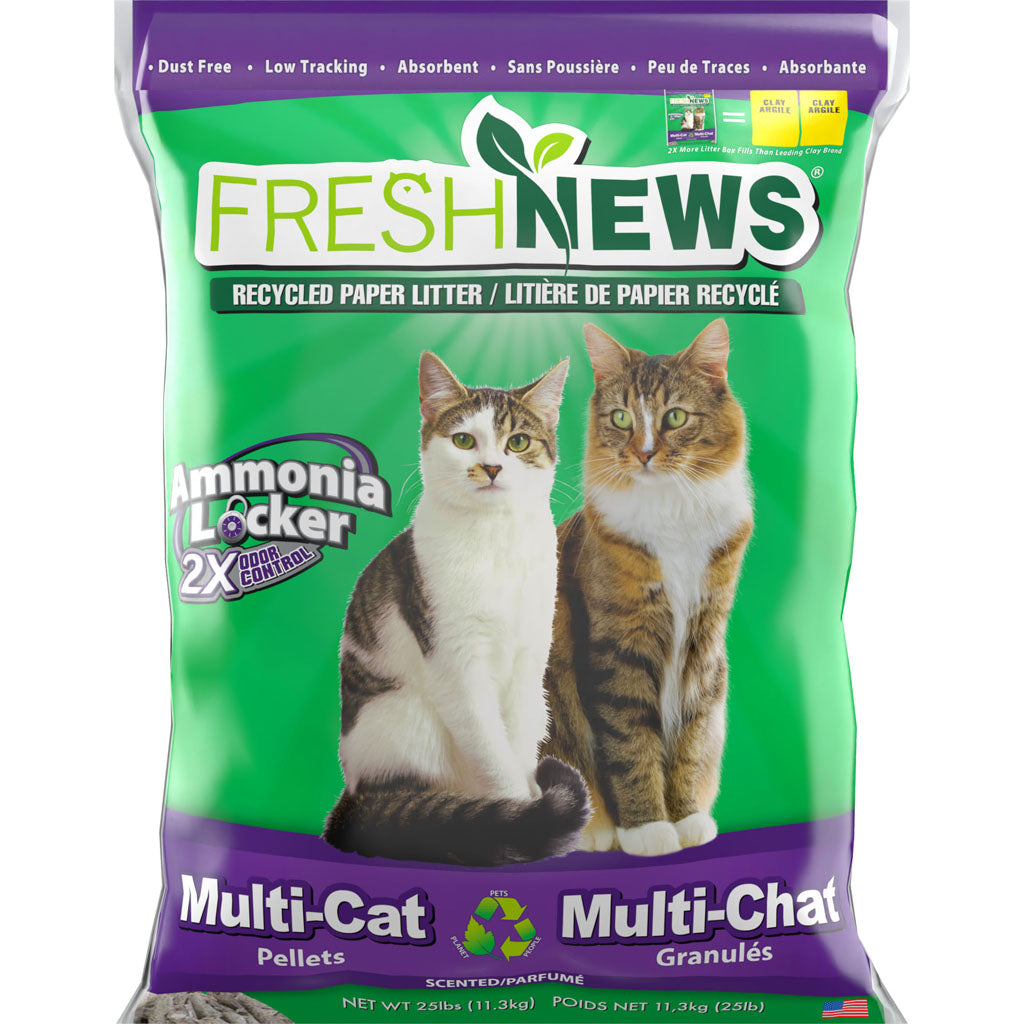 Fresh News Multi-Cat Paper Litter (25 LB)
