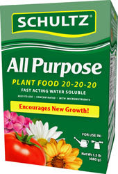 All Purpose Water Soluble Plant Food 20-20-20 (1.5 LB)