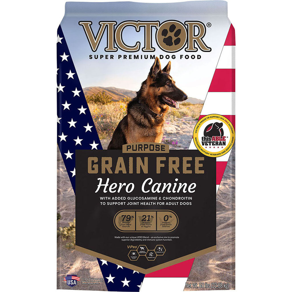 Purpose Grain Free Hero Canine Dog Food (BEEF/CHICKEN/PO, 50 LB)