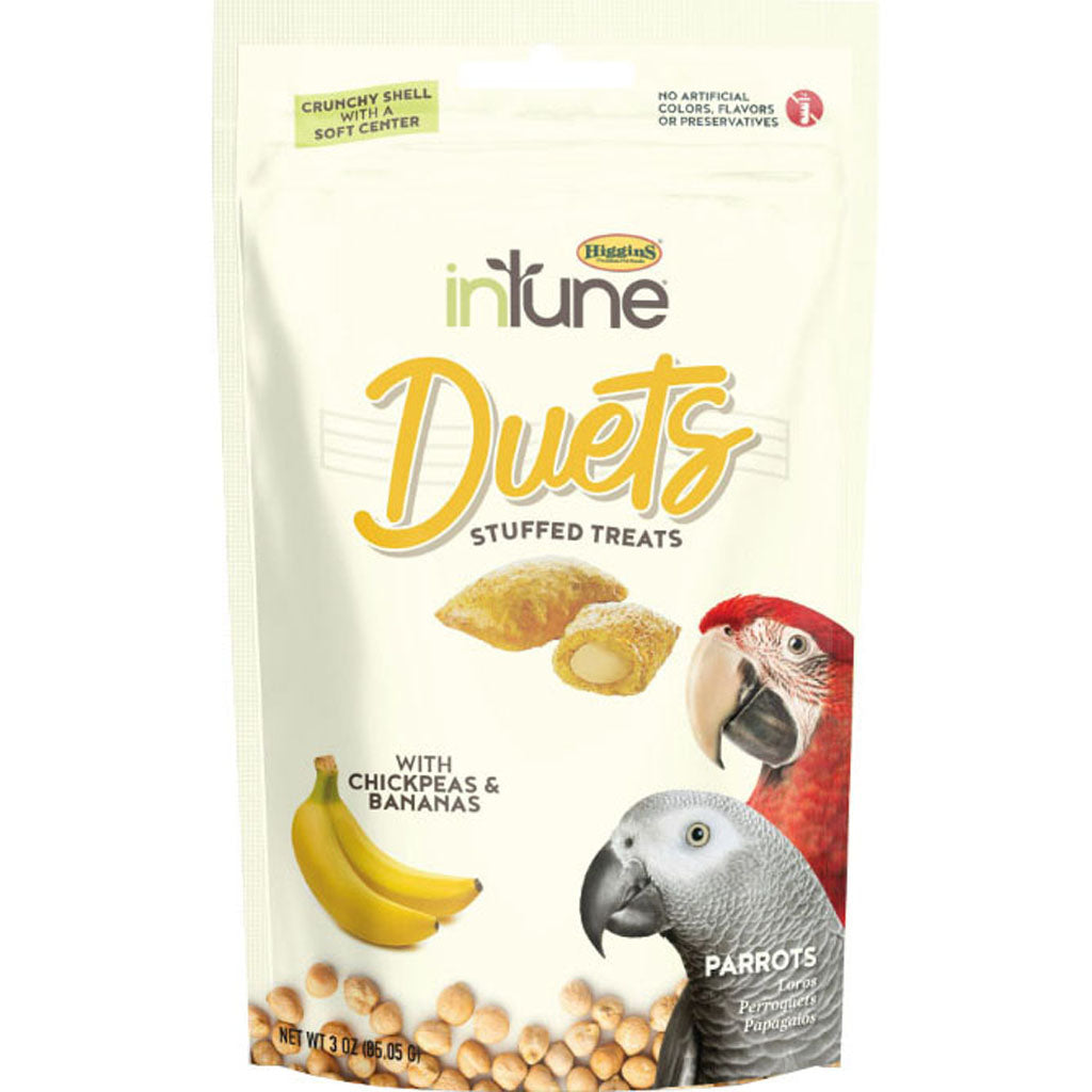 Intune Duets Treats For Parrots And Macaws (BANANA, 3 OZ)