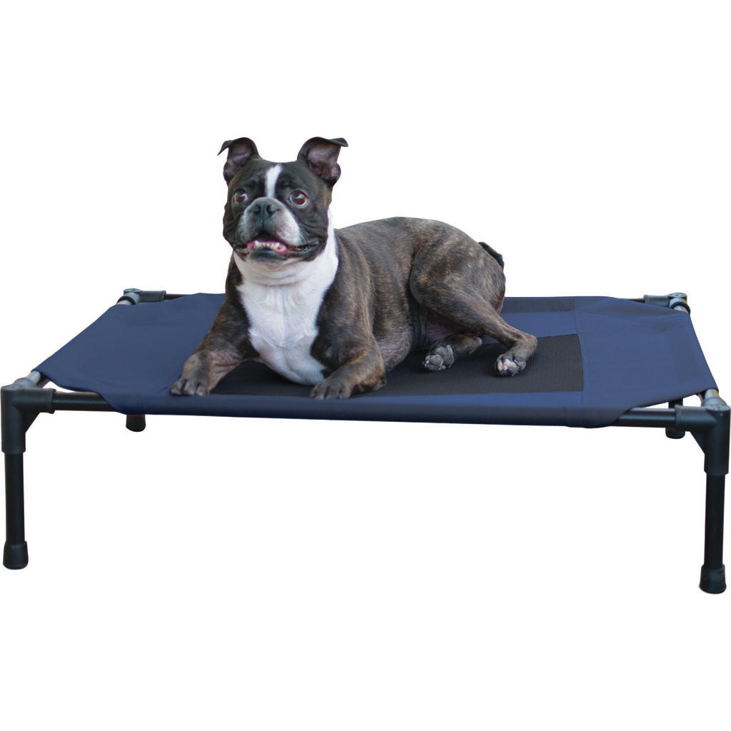 Creative Solutions Elevated Pet Bed (BLUE, MD-25INX32 IN)