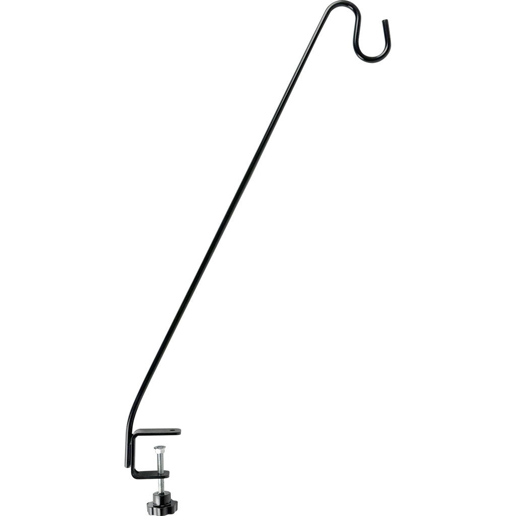 Metal Adjustable Clamp-On Deck Hook (BLACK, 33 IN)