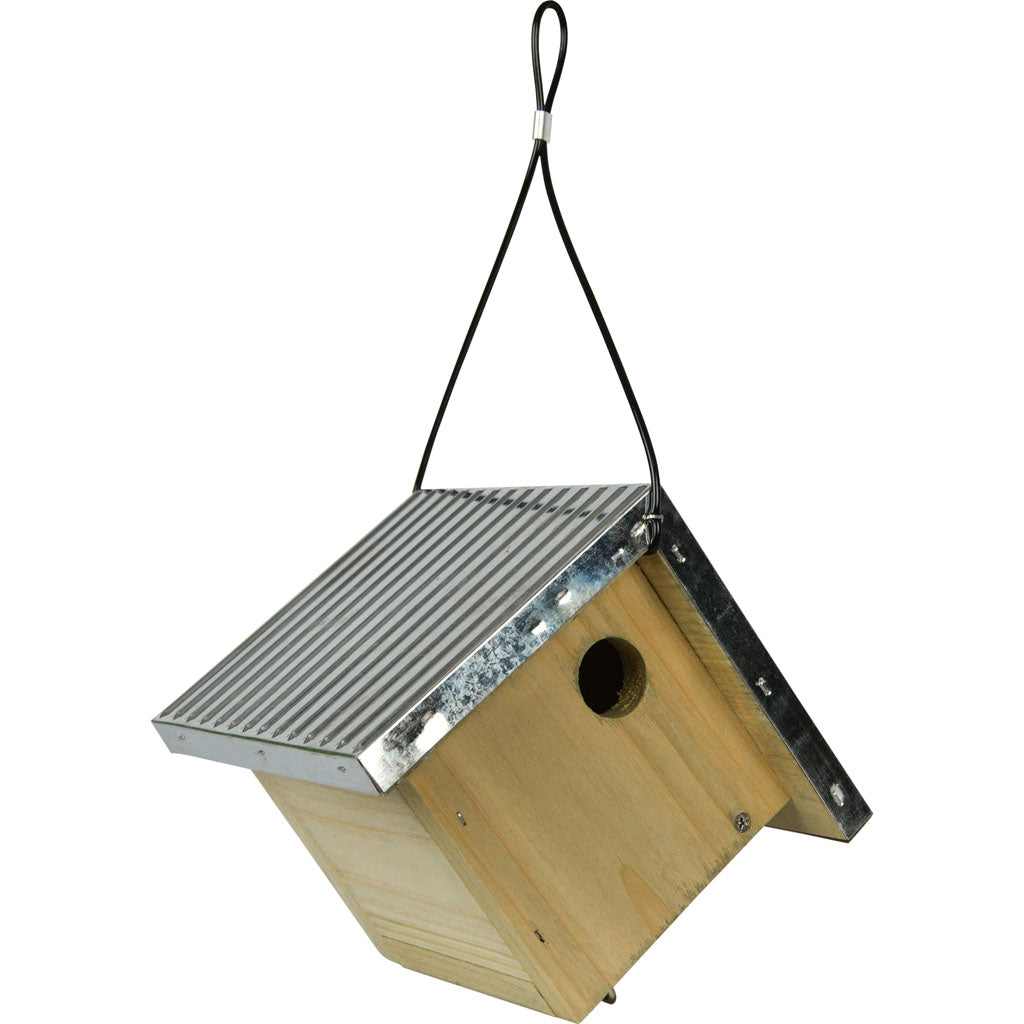 Galvanized Weathered Wren House (8.25X7.25X7.25)