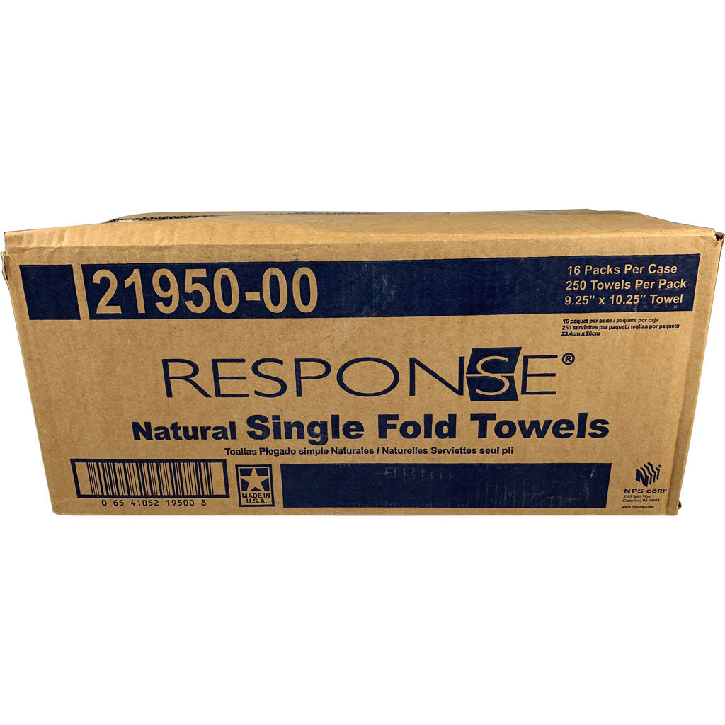 Response Single Fold Banded Towel (NATURAL, 250 CT)