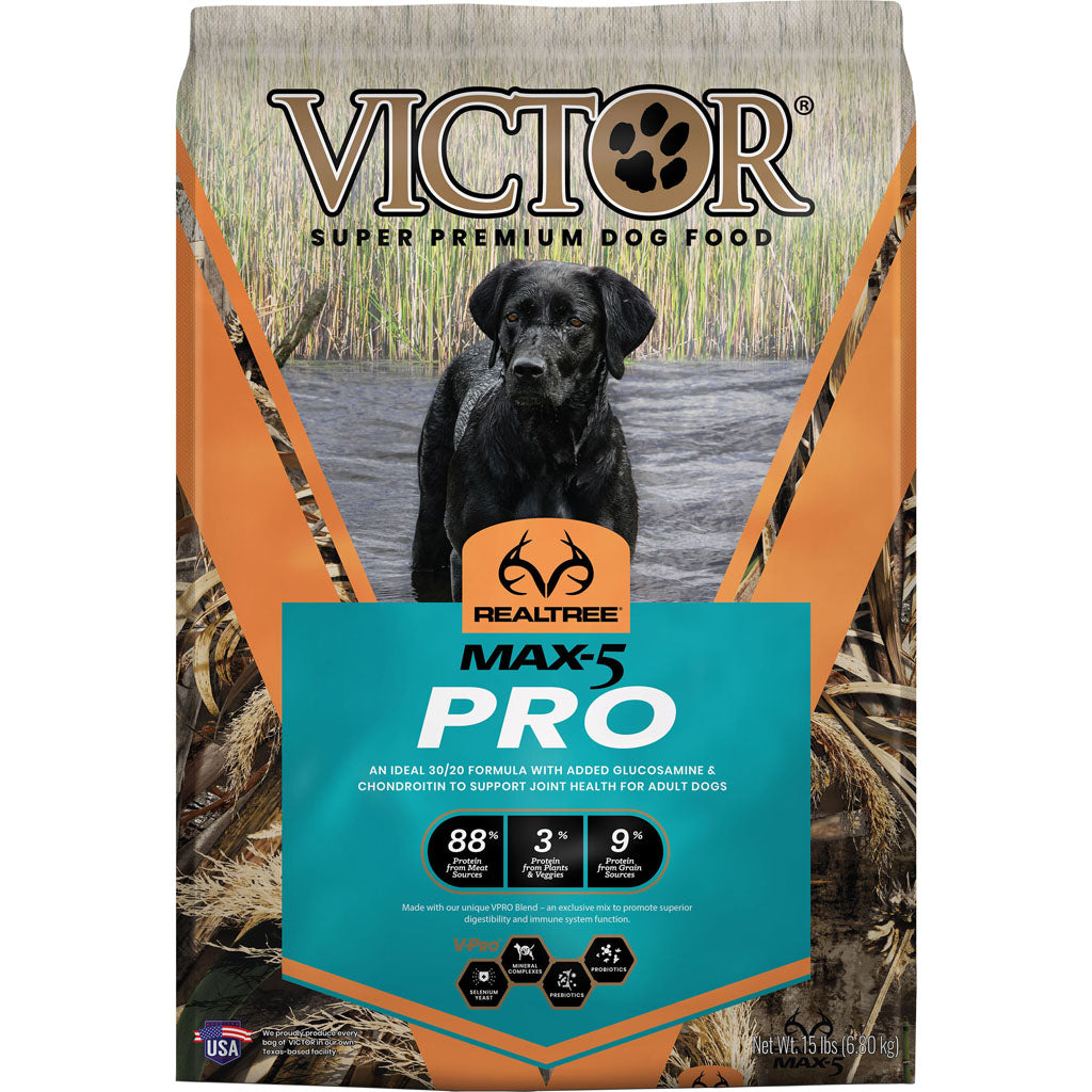 Realtree Max-5 Pro Dry Dog Food (BEEF/FISH/DUCK, 15 LB)