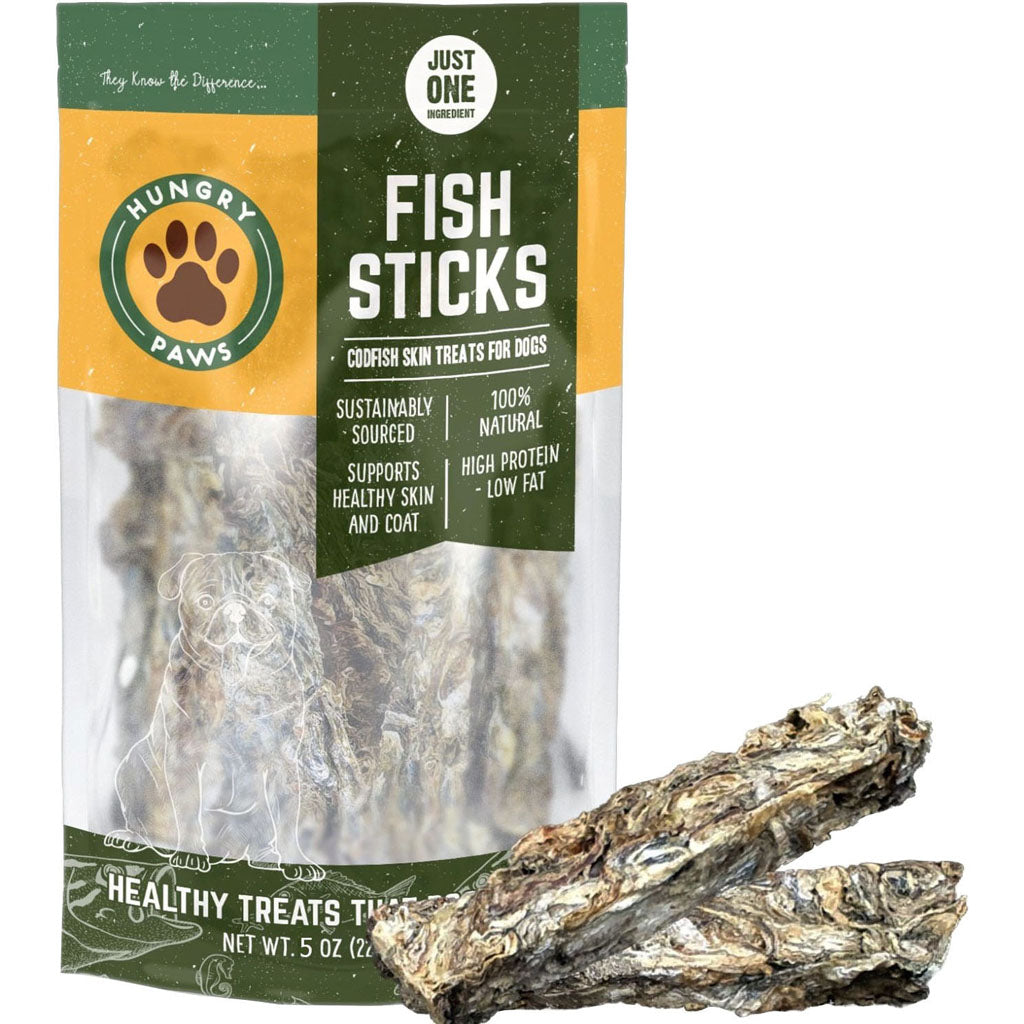 Hungry Paws Sticks Single Ingredient Treat (COD, 5 OZ)