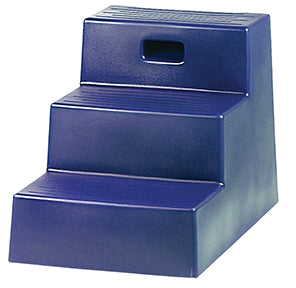 Horsemen'S Pride 3 Step Mounting Block (BLUE, 21X18 3/4 IN)