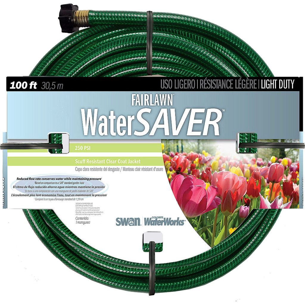 Swan Fairlawn Watersaver Light Duty Hose (GREEN, 1/2 IN X 100 FT)
