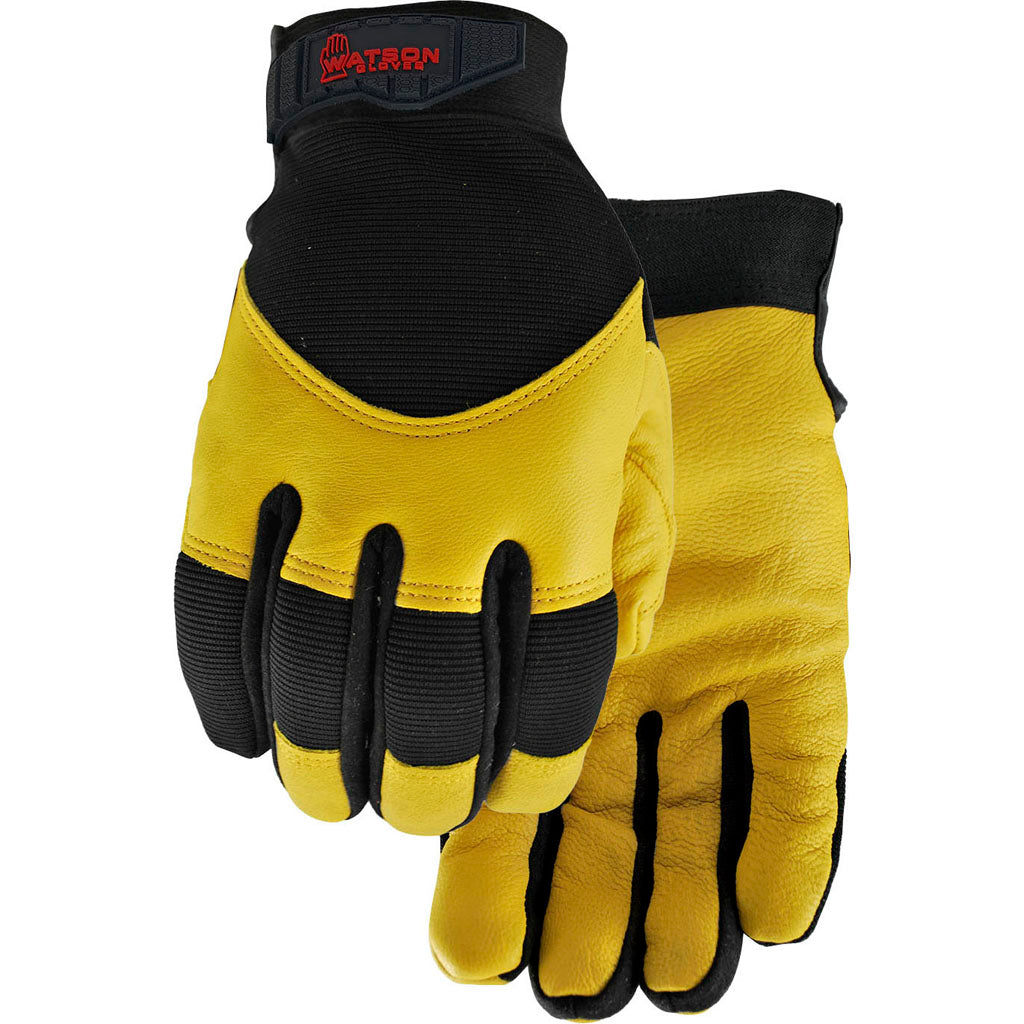 Watson Gloves Mens Winter Flextime Wastenot Fabric (BLACK, SM)