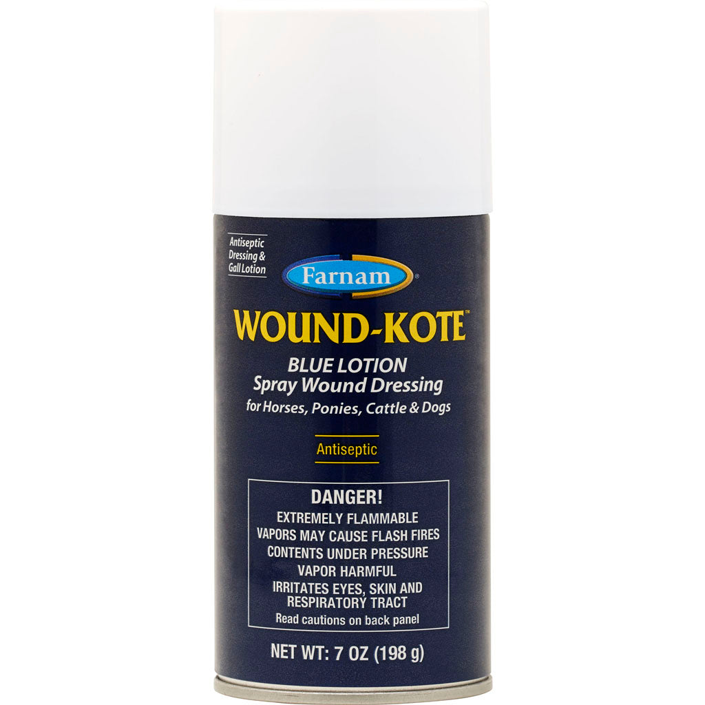 Farnam Wound-Kote Blue Lotion Spray Wound Dressing (7 OZ)