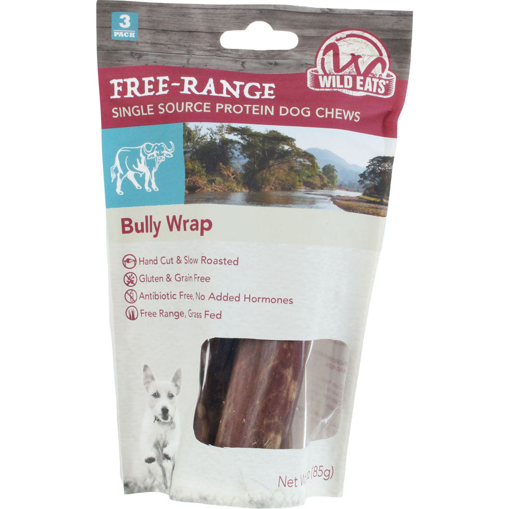 Wild Eats Bully Wrap Dog Chew (BUFFALO, 6 IN-3 PK)