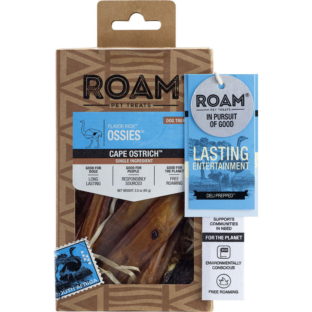 Roam Flavor Rich Ossies (OSTRICH, 3 OZ)