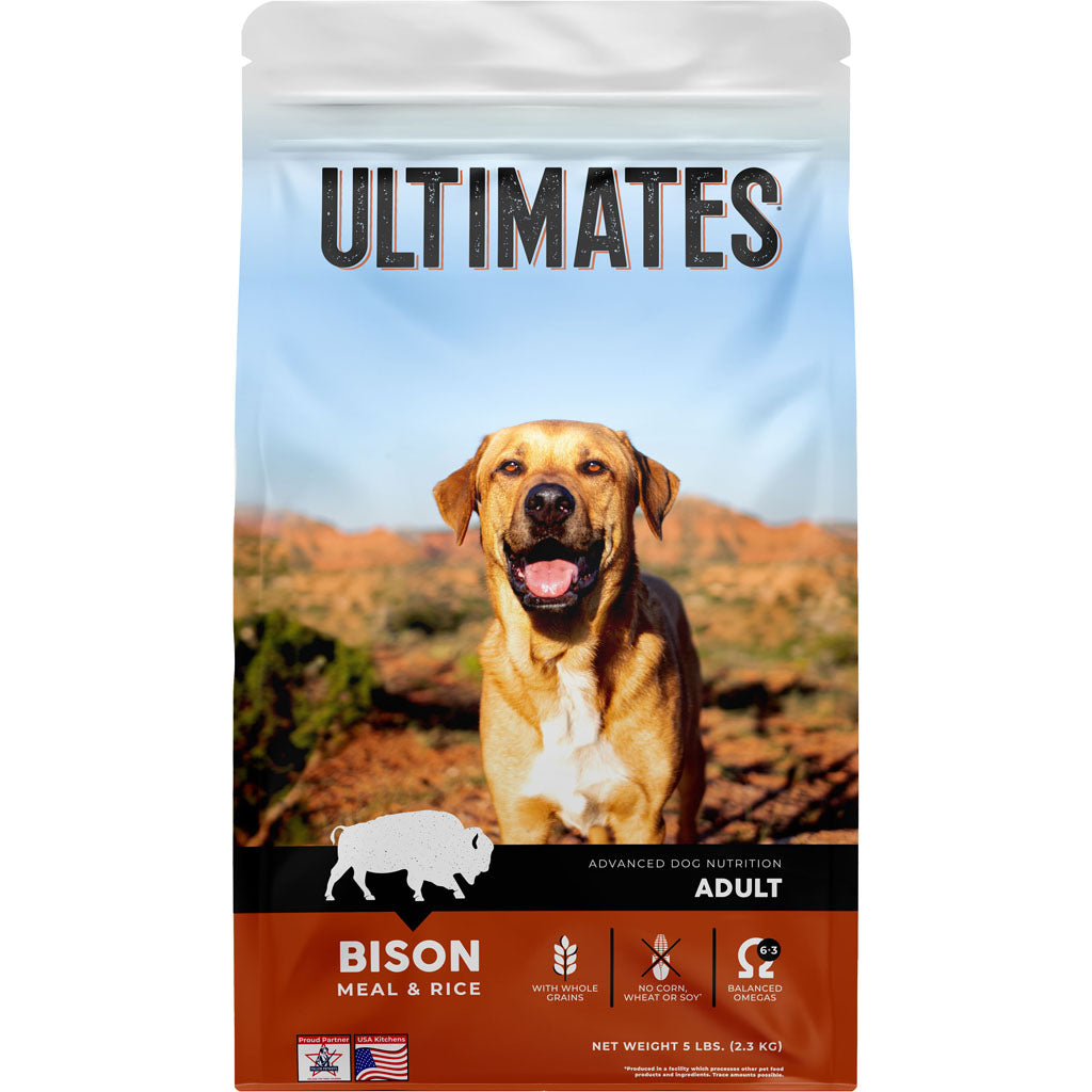 Ultimates Advanced Nutrition Adult Dog Food (BISON/RICE, 5 LB)